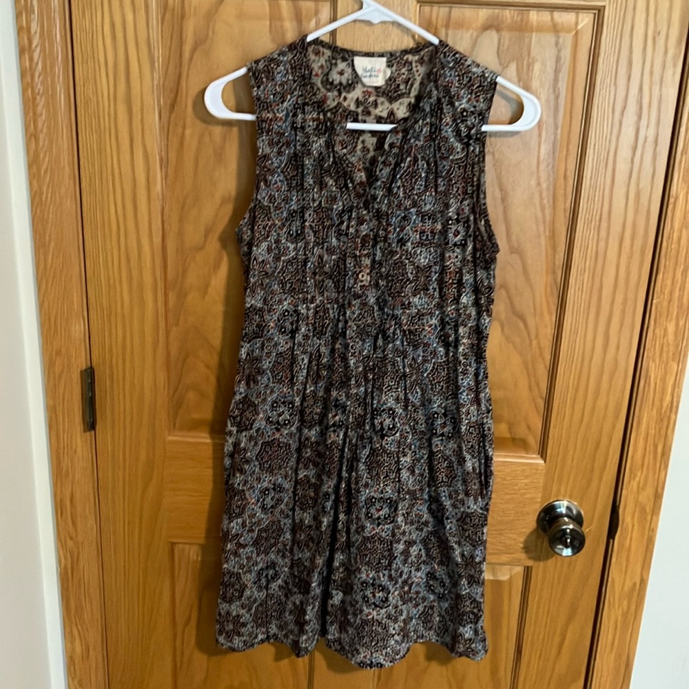Mata Traders Black Pleated Sleeveless Sundress